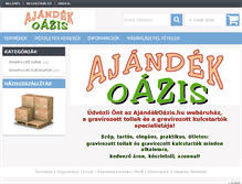 Tablet Screenshot of ajandekoazis.hu